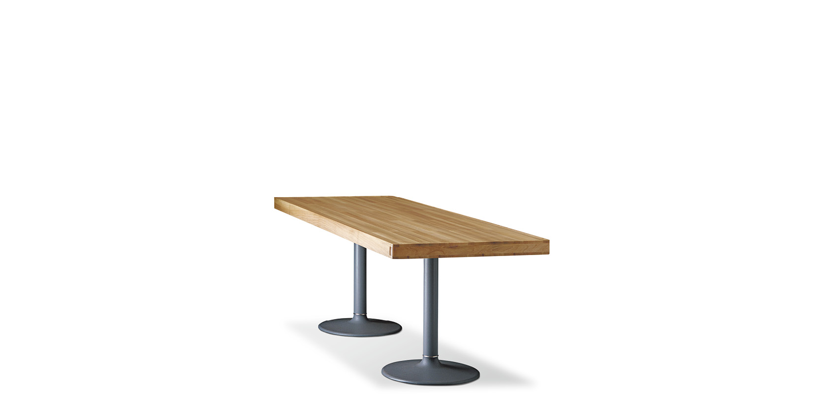 11 Table pieds corolle, plateau bois by Le Corbusier, Pierre Jeanneret |  Cassina