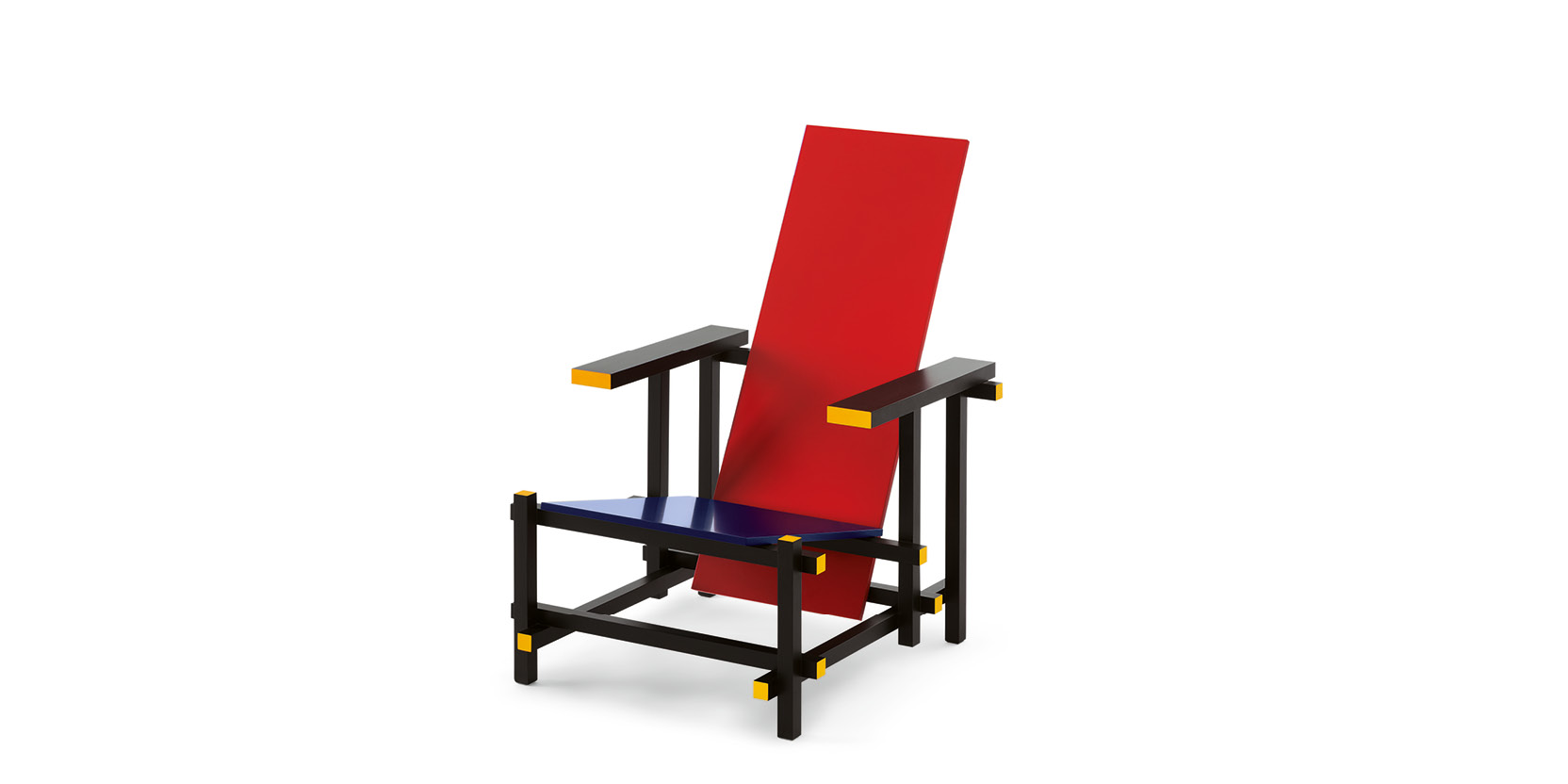 Red and Blue Armchair by Gerrit Thomas Rietveld | Cassina