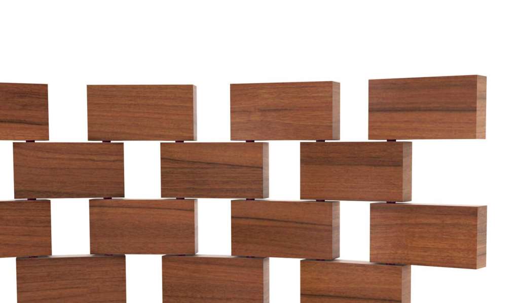 Paravent Ambassade Wood screen by Charlotte Perriand